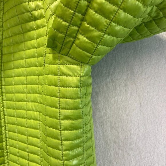 NEW Chicos Additions Green Quilted Zip Up Spring Jacket Size 2 (Large) Telluride - Picture 9 of 15